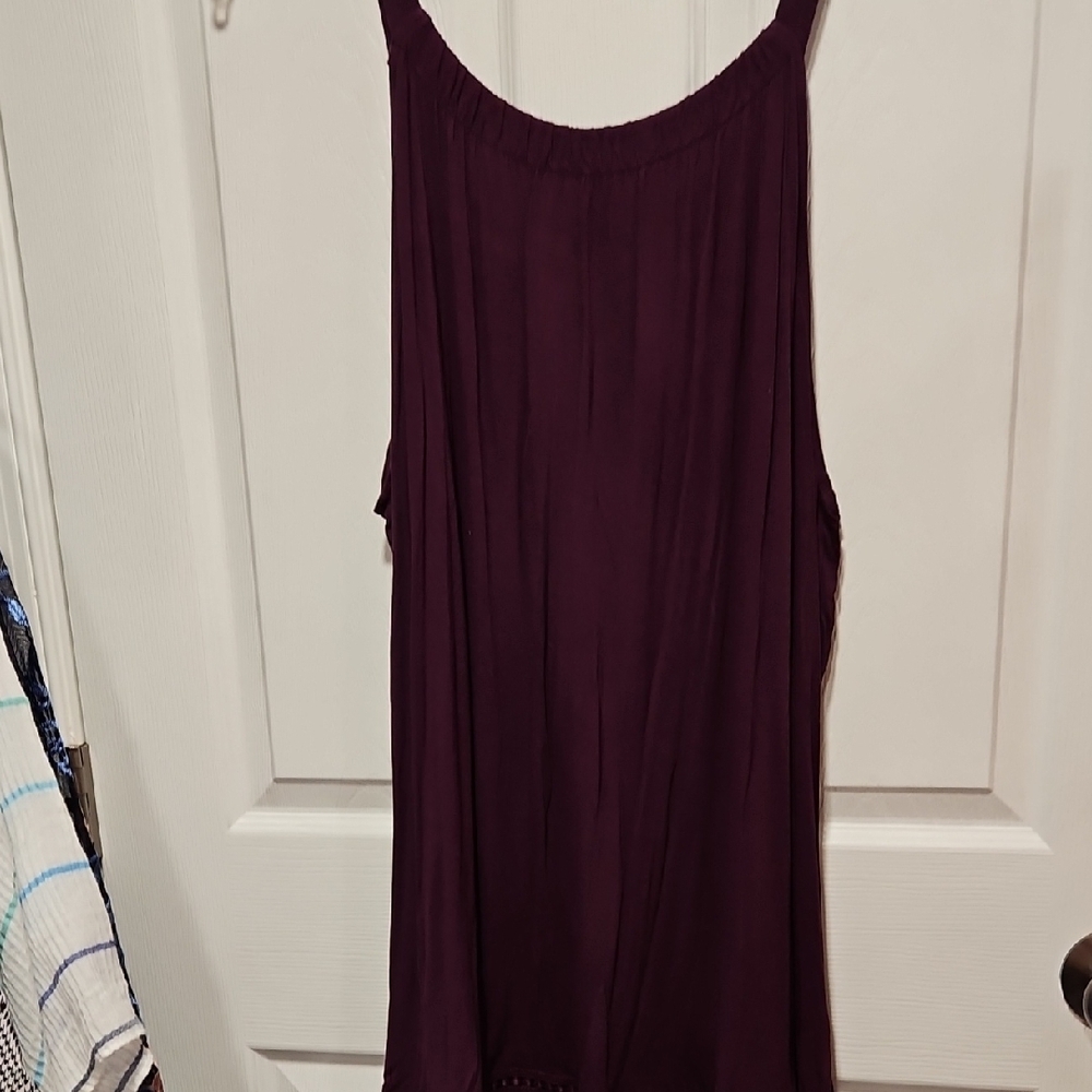 Lane Bryant Rich Plum Tank Top